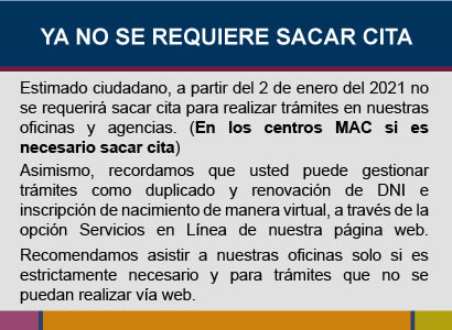 ¿Cómo separar cita en la Reniec?
